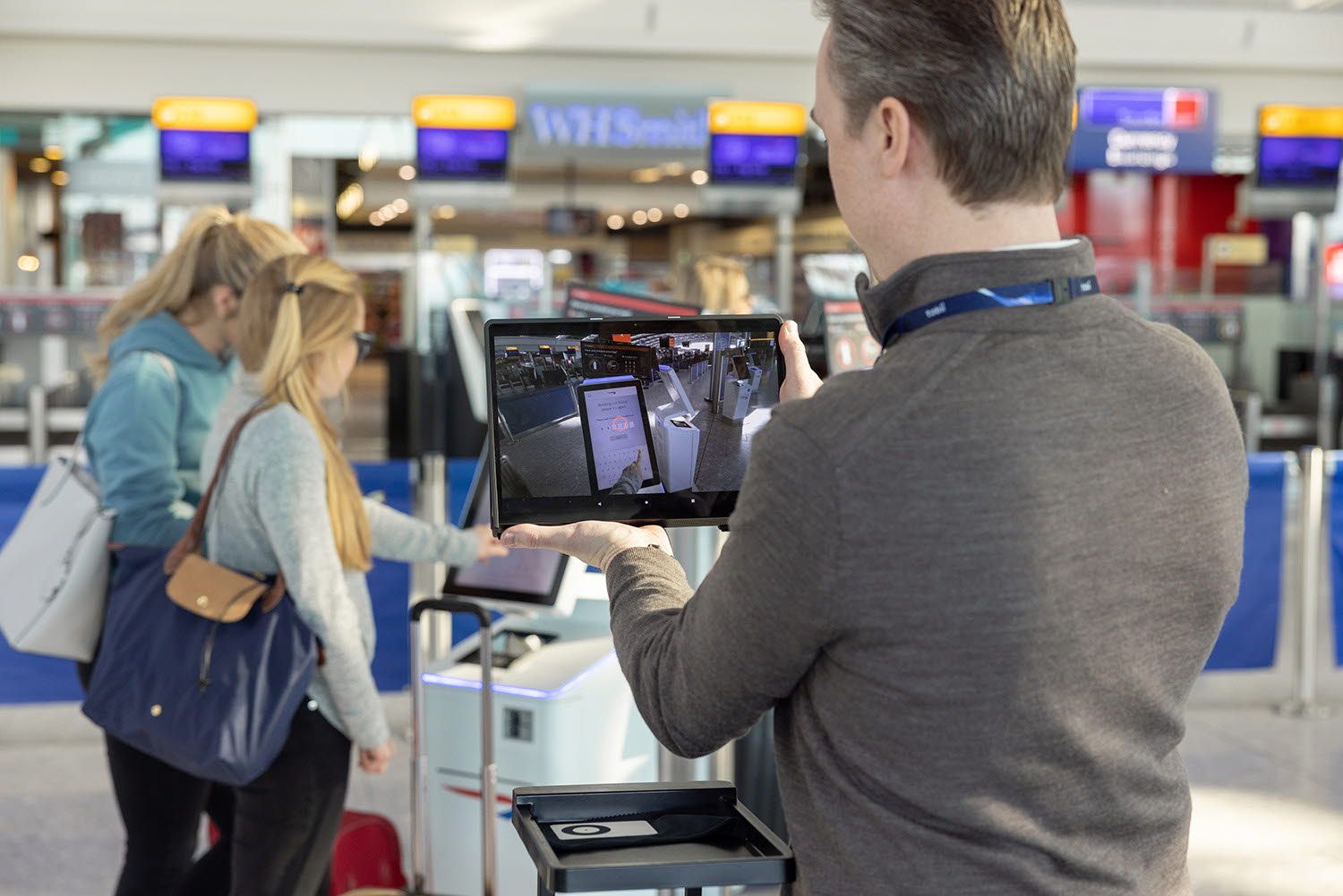 Tobii Pro Glasses 3 used at Heathrow airport