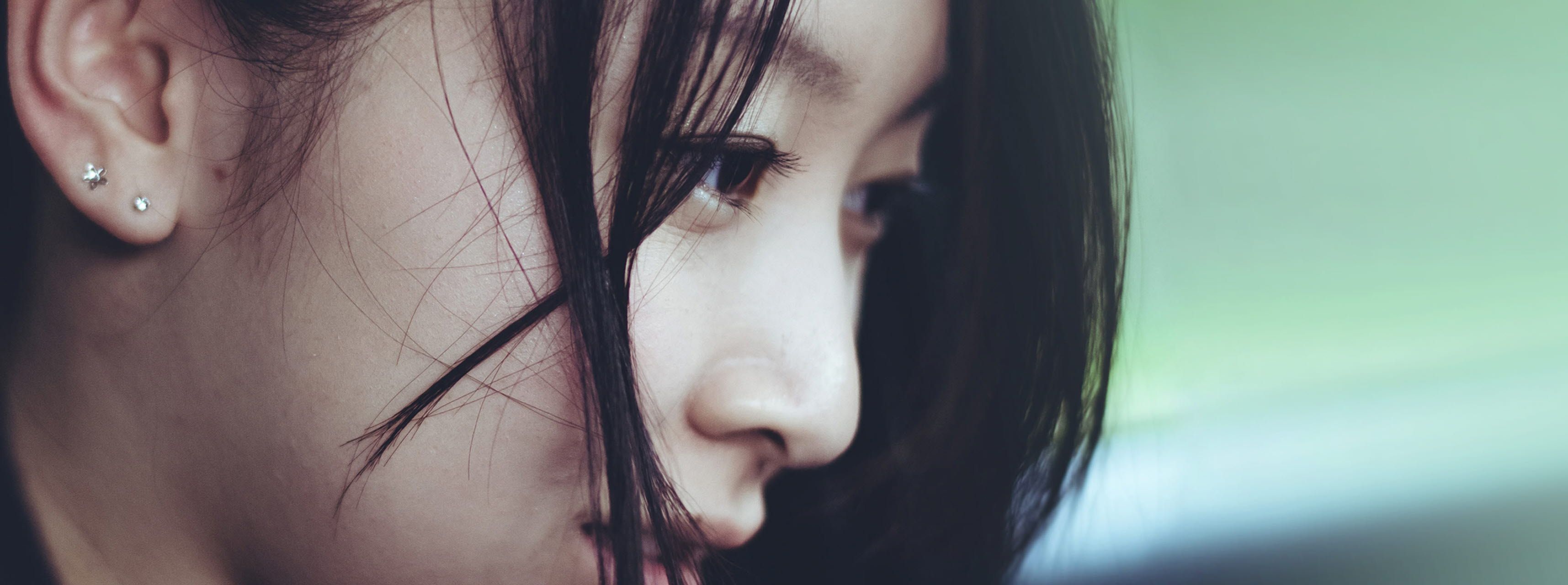 Close up of a woman's eyes