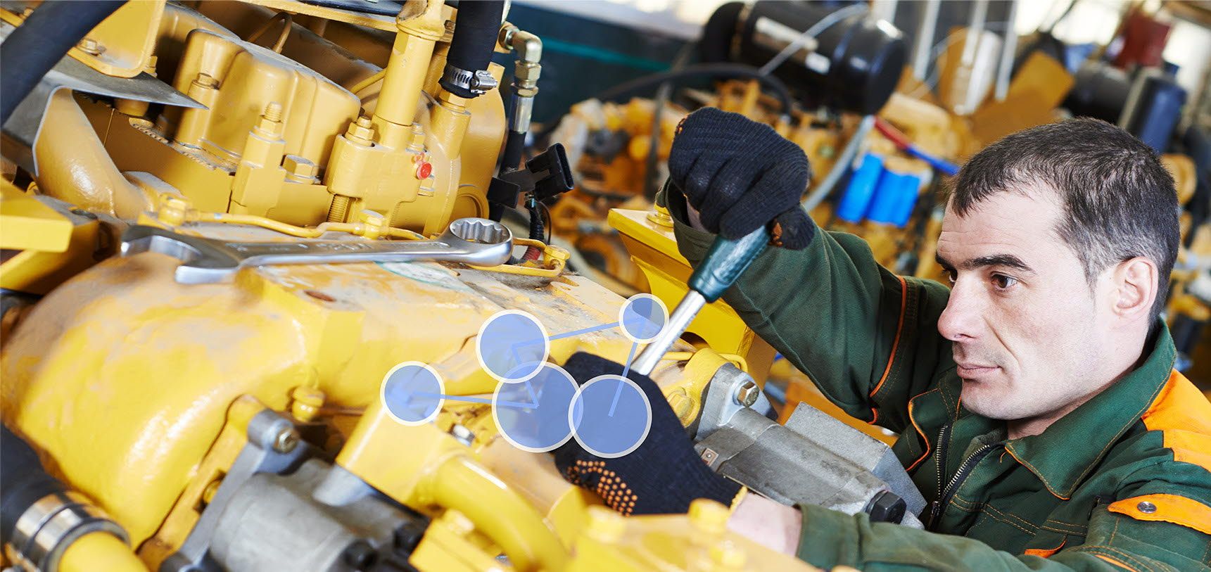 Man working on a machine